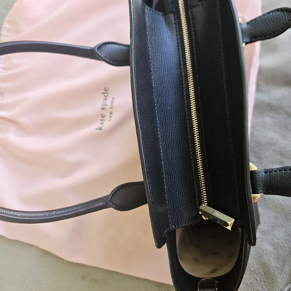 Kate Spade New York Sydney Medium Satchel Black/Black Retail $298 Crossbody‎